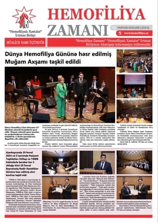"Hemofiliya Zamanı" İnformasiya Bülleteni 2024-cü il