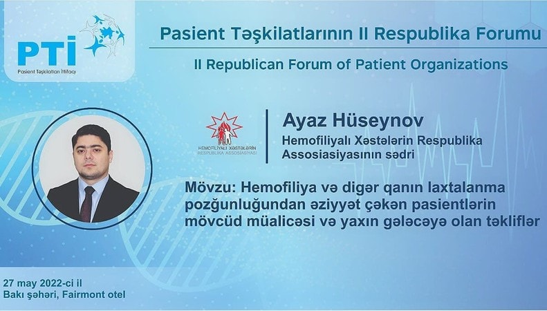 Pasient Təşkilatlarının II Respublika Forumu keçiriləcək