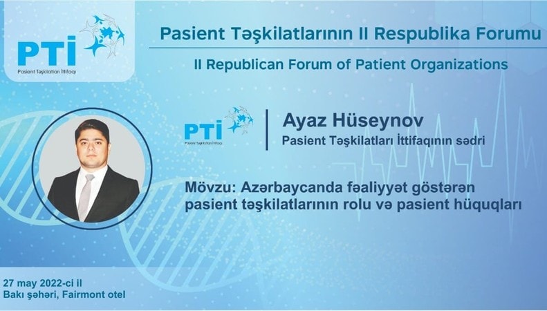 Pasient Təşkilatlarının II Respublika Forumu keçiriləcək