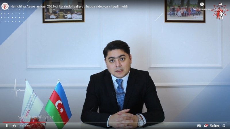 Hemofiliya Assosiasiyası 2021-ci il ərzində ictimaiyyətə və aidiyyəti qurumlara fəaliyyəti haqqında video çarx təqdim edib