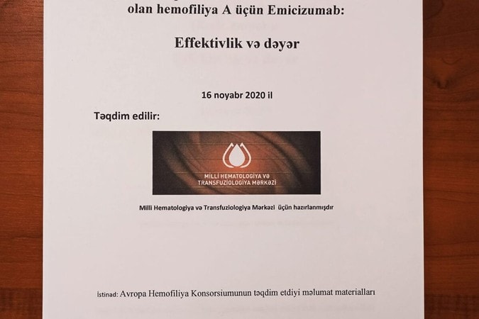 Dərman preparatları və faktor konsentratlarının dozaları ilə bağlı təkliflər paketi üzərində danışıqlar aparıldı