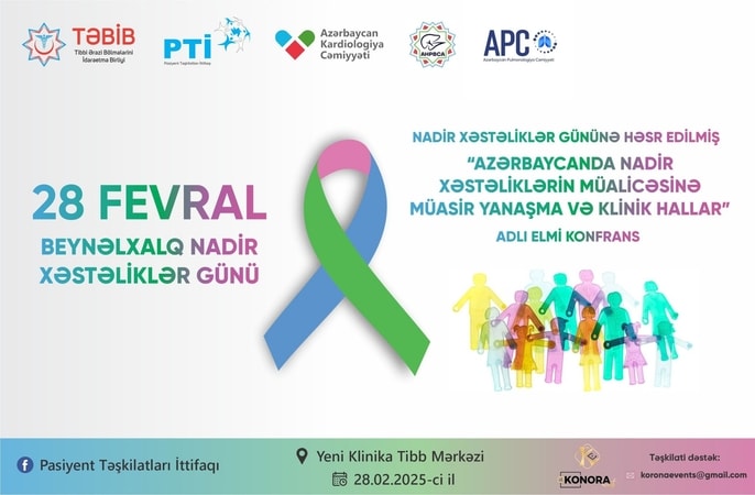 "AZƏRBAYCANDA NADİR XƏSTƏLİKLƏRİN MÜALİCƏSİNDƏ MÜASİR YANAŞMA VƏ KLİNİK HALLAR" mövzusuna həsr edilmiş konfrans keçiriləcək