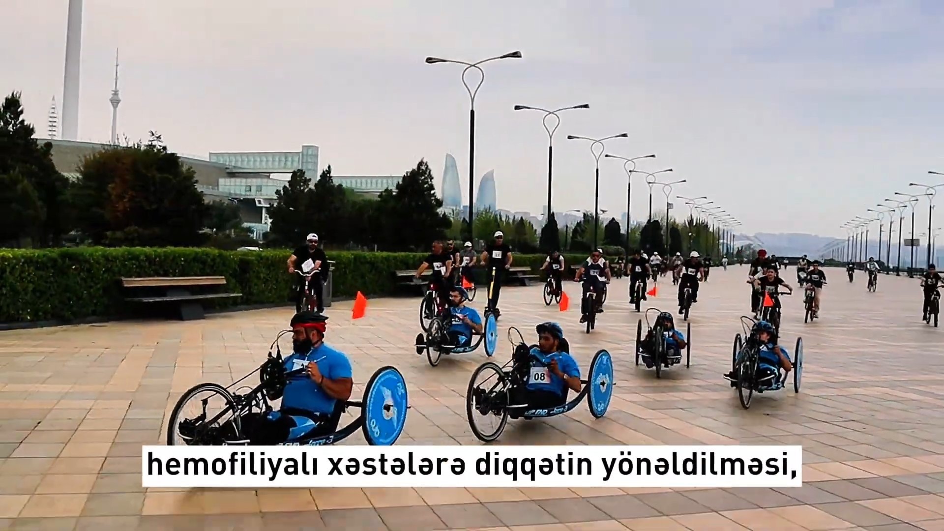 Dünya Hemofiliya Gününə həsr edilmiş həkim və pasiyentlərin həmrəylik veloyürüşü keçirildi