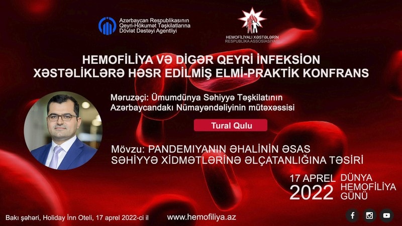 Dövlət dəstəyi ilə Dünya Hemofiliya Günündə elmi Konfrans təşkil edilir